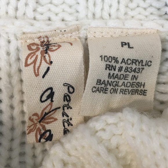 🔥4/$20🔥Tiara Cream Cable Knit Sweater - Picture 4 of 6